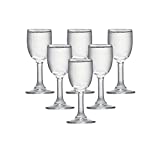 Vasos de chupito ClearloveWL, 1 oz 6. PCS. Juego de vasos de chupito de vidrio sin plomo con vástago de vidrio de licor para vasos de boda Fiesta familiar de bar 30 ml